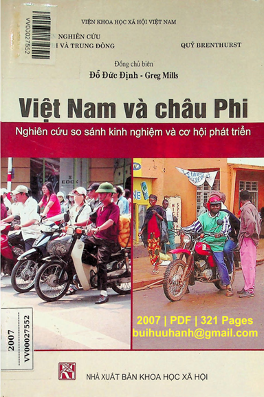 Việt Nam Và Châu Phi Nghiên Cứu So Sánh Kinh Nghiệm Và Cơ Hội Phát Triển - Đỗ Đức Định, 321 Trang