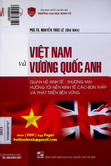 Việt Nam Và Vương Quốc Anh Quan Hệ Kinh Tế Thương Mại (NXB Đại Học Quốc Gia 2021) - Nguyễn Trúc Lê
