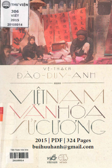 Việt Nam Văn Hóa Sử Cương (NXB Thế Giới 2015) - Đào Duy Anh, 324 Trang