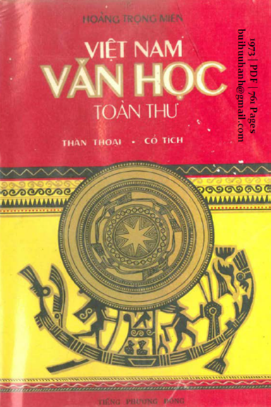 Việt Nam Văn Học Toàn Thư I Và II (NXB Tiếng Phương Đông 1973) - Hoàng Trọng Miên, 761 Trang