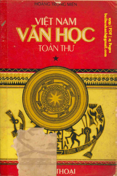 Việt Nam Văn Học Toàn Thư Quyển 1-Thần Thoại (NXB Quốc Hoa 1959) - Hoàng Trọng Miên