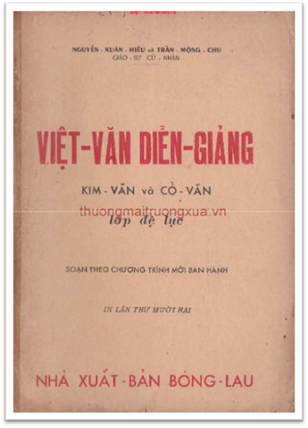Việt Văn Diễn Giảng Kim Văn Và Cổ Văn (NXB Bông Lau 1963) - Nguyễn Xuân Hiếu, 154 Trang