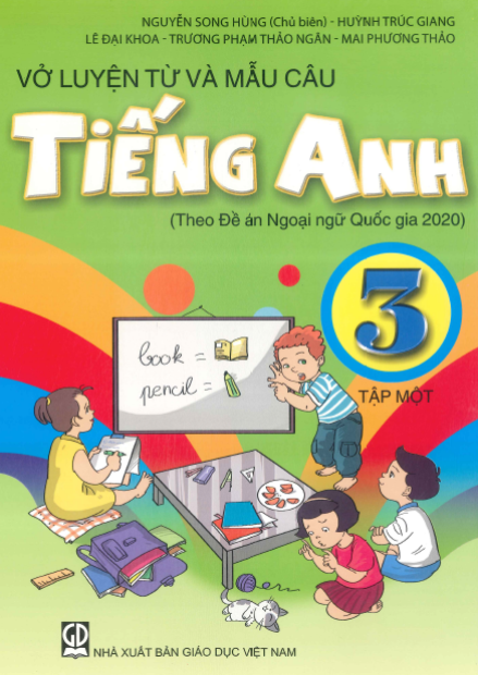 Vở Luyện Từ Và Mẫu Câu Tiếng Anh 3 Tập 1 (NXB Giáo Dục 2016) - Nguyễn Song Hùng, 62 Trang