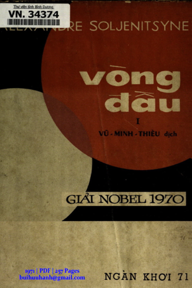 Vòng Đầu (NXB Ngàn Khơi 1971) - Aleksandr Solzhenitsyn, 257 Trang