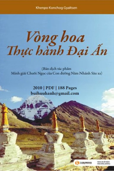 Vòng Hoa Thực Hành Đại Ấn (NXB Phương Đông 2010) - Khenpo Konchog Gyaltsen, 188 Trang