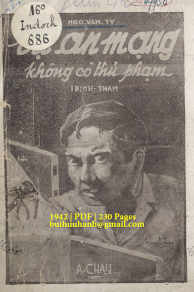 Vụ Án Mạng Không Có Thủ Phạm (NXB Á Châu 1942) - Ngô Văn Tỵ, 230 Trang