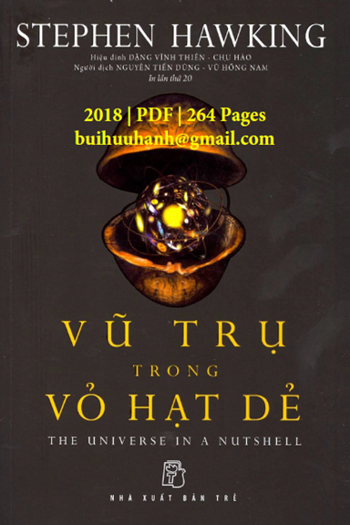 Vũ Trụ Trong Vỏ Hạt Dẻ (NXB Trẻ 2018) - Stephen Hawking, 264 Trang