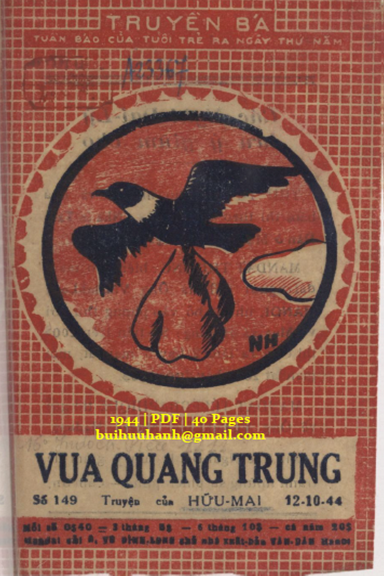 Vua Quang Trung (NXB Tân Dân 1944) - Hữu Mai, 40 Trang