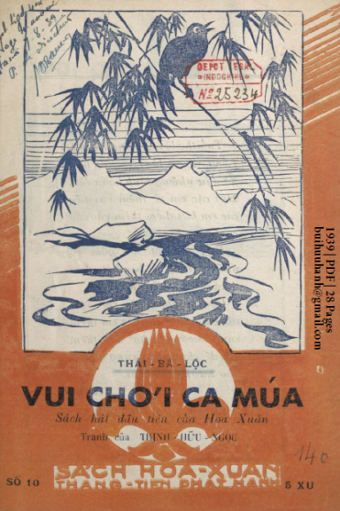 Vui Chơi Ca Múa (NXB Thẳng Tiến 1939) - Thái Bá Lộc, 28 Trang