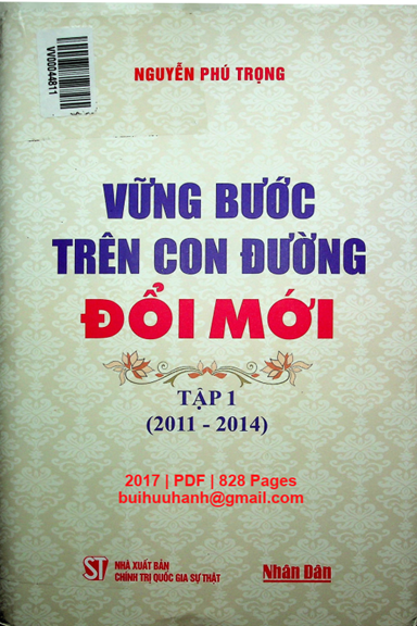 Vững Bước Trên Con Đường Đổi Mới Tập 1 2011-2014 (NXB Chính Trị 2017) - Nguyễn Phú Trọng, 828 Trang