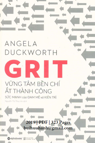 Vững Tâm Bền Chí Ắt Thành Công (NXB Dân Trí 2019) - Angela Duckworth, 323 Trang