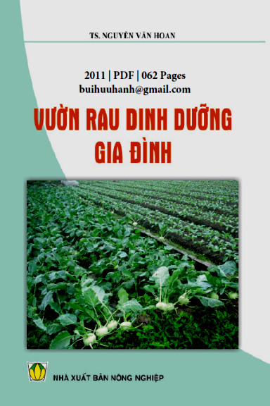 Vườn Rau Dinh Dưỡng Gia Đình (NXB Nông Nghiệp 2011) - Nguyễn Văn Hoan, 62 Trang
