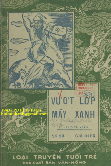Vượt Lớp Mây Xanh (NXB Văn Hồng 1943) - Vũ Trọng Đào, 28 Trang