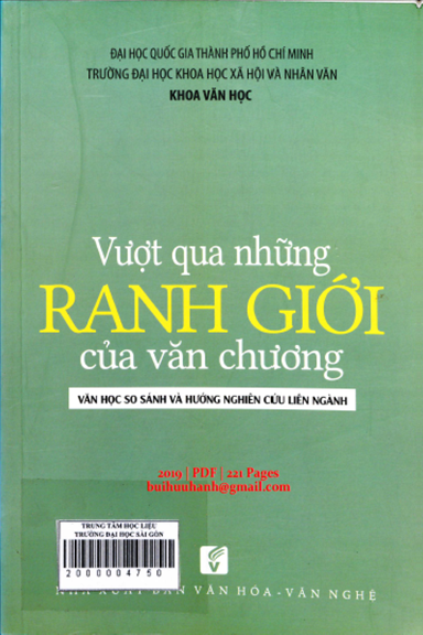 Vượt Qua Những Ranh Giới Của Văn Chương (NXB Văn Hóa Văn Nghệ 2019) - Trần Thị Phương Phương