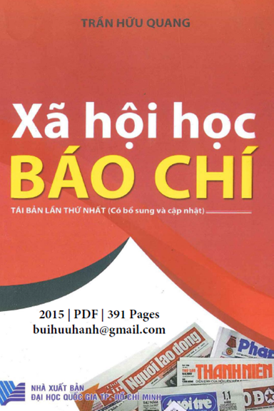 Xã Hội Học Báo Chí (NXB Đại Học Quốc Gia 2015) - Trần Hữu Quang, 391 Trang