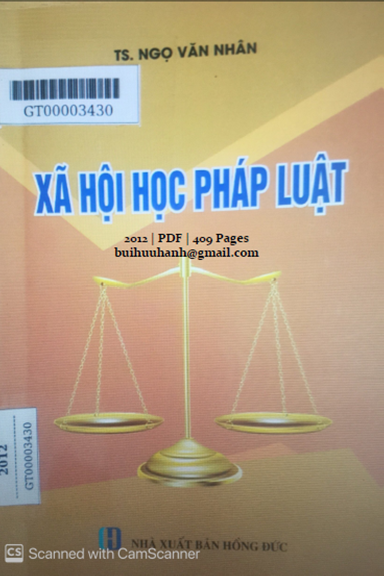 Xã Hội Học Pháp Luật (NXB Hồng Đức 2012) - Ngọ Văn Nhân, 409 Trang