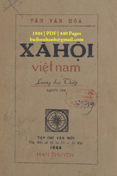 Xã Hội Việt Nam (NXB Hàn Thuyên 1944) - Lương Đức Thiệp, 440 Trang