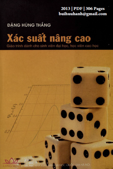 Xác Suất Nâng Cao (NXB Đại Học Quốc Gia 2013) - Đặng Hùng Thắng, 306 Trang