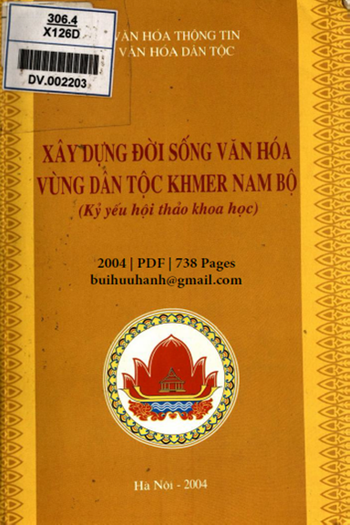 Xây Dựng Đời Sống Văn Hóa Vùng Dân Tộc Khmer Nam Bộ (NXB Hà Nội 2004) - Vi Hồng Nhân, 738 Trang