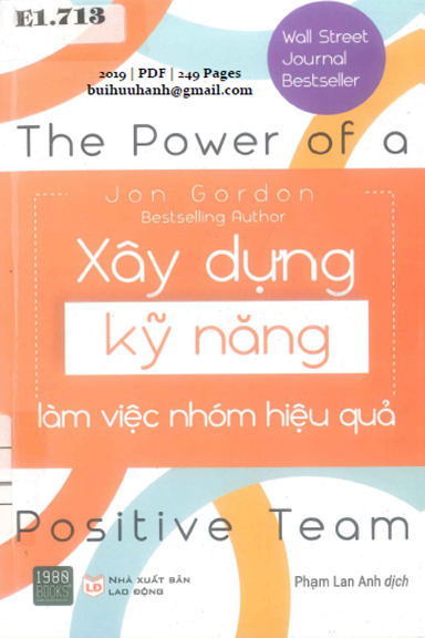 Xây Dựng Kỹ Năng Làm Việc Nhóm Hiệu Quả (NXB Lao Động 2019) - John Gordon, 249 Trang