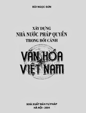 Xây Dựng Nhà Nước Pháp Quyền Trong Bối Cảnh Văn Hóa Việt Nam - Bùi Ngọc Sơn, 190 Trang