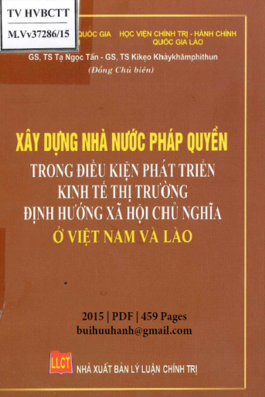 Xây Dựng Nhà Nước Pháp Quyền Trong Điều Kiện Phát Triển Kinh Tế Thị Trường Định Hướng XHCN