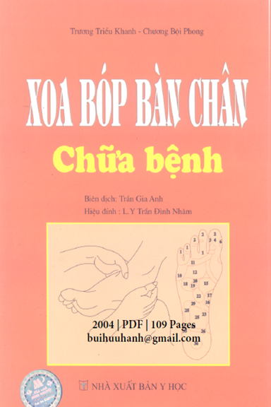 Xoa Bóp Bàn Chân Chữa Bệnh (NXB Y Học 2004) - Trương Triều Khanh, 109 Trang