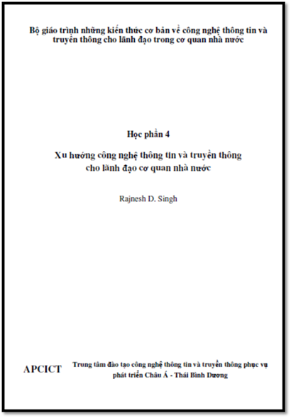 Xu Hướng Công Nghệ Thông Tin Và Truyền Thông Cho Nhà Lãnh Đạo Cơ Quan Nhà Nước - Rajnesh D. Singh