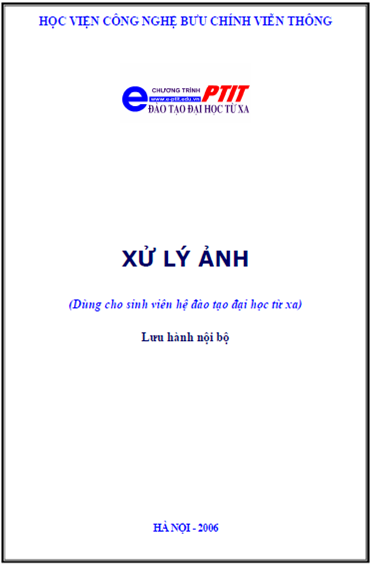 Xử Lý Ảnh (NXB Hà Nội 2006) - Nguyễn Quang Hoan, 119 Trang