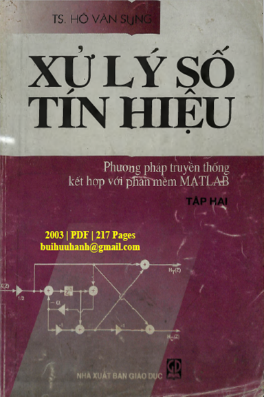 Xử Lý Số Tín Hiệu Tập 2 (NXB Giáo Dục 2003) - Tô Văn Sung, 217 Trang