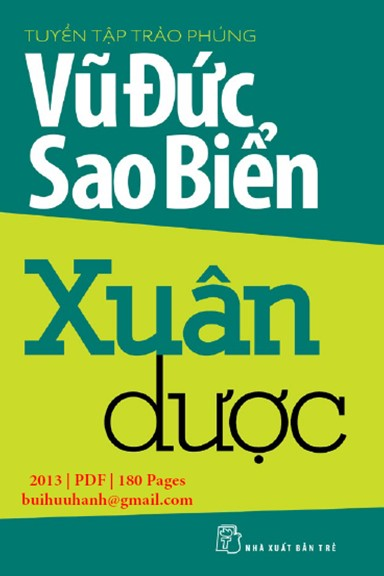 Xuân Dược (NXB Trẻ 2013) - Vũ Đức Sao Biển, 180 Trang