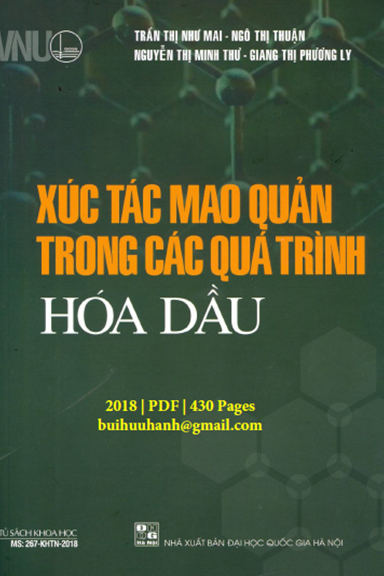 Xúc Tác Mao Quản Trong Các Quá Trình Hóa Dầu (NXB Đại Học Quốc Gia 2018) - Trần Thị Như Mai